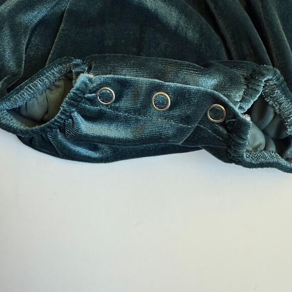 Lily & Max 1st Birthday Baby Girl Green Ruffle Bubble Romper 12-24m - Picture 10 of 12